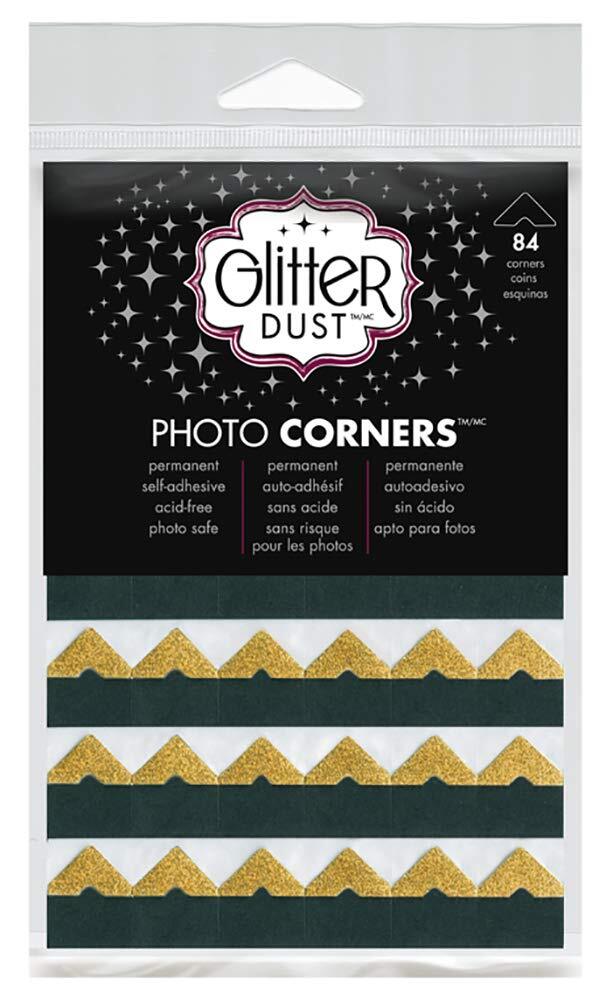Therm O Web Glitter Dust Photo Corners Gold
