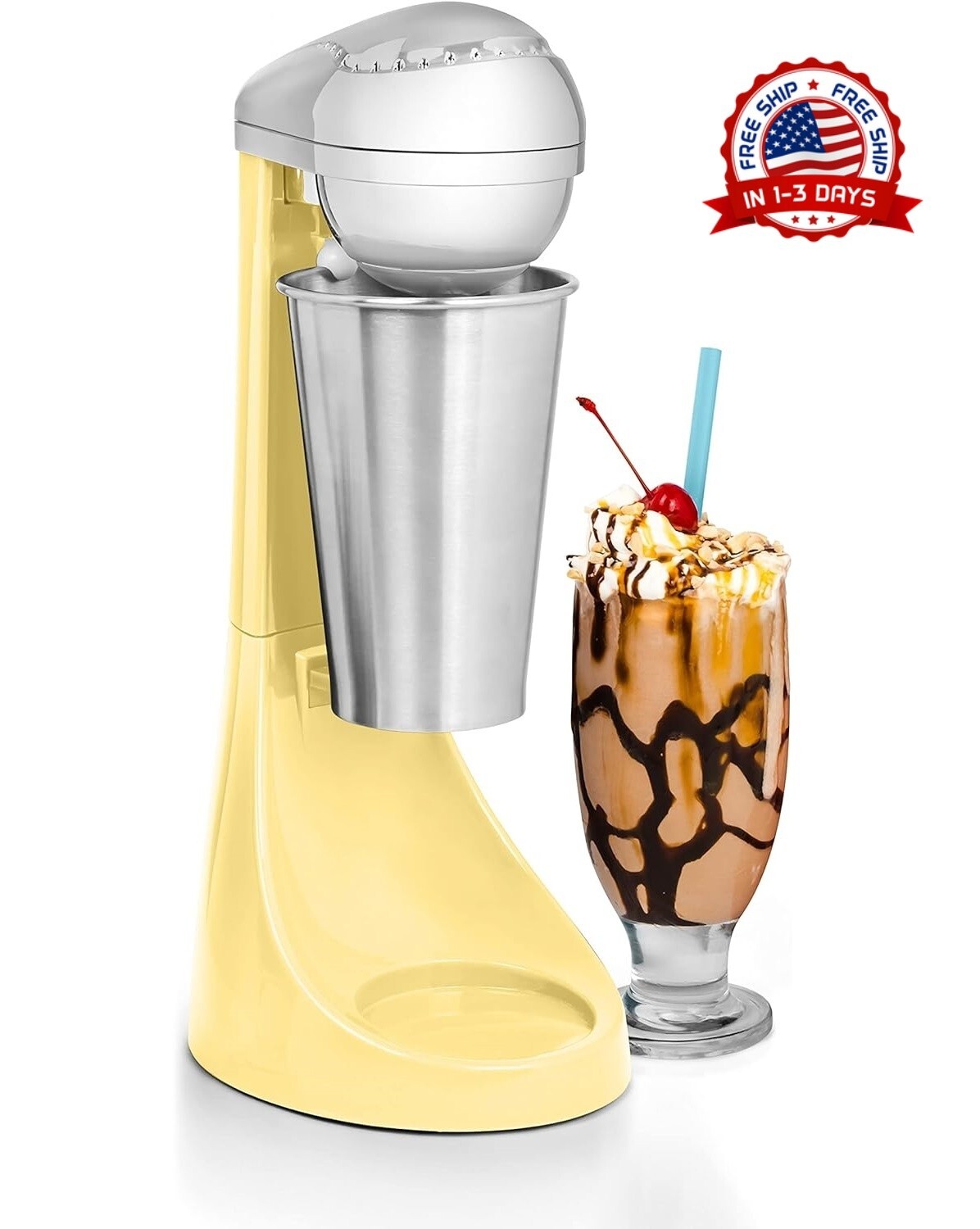 Maquina Para Hacer Malteadas 16 oz Espumador Mezclador De Bebidas Electrico 110v