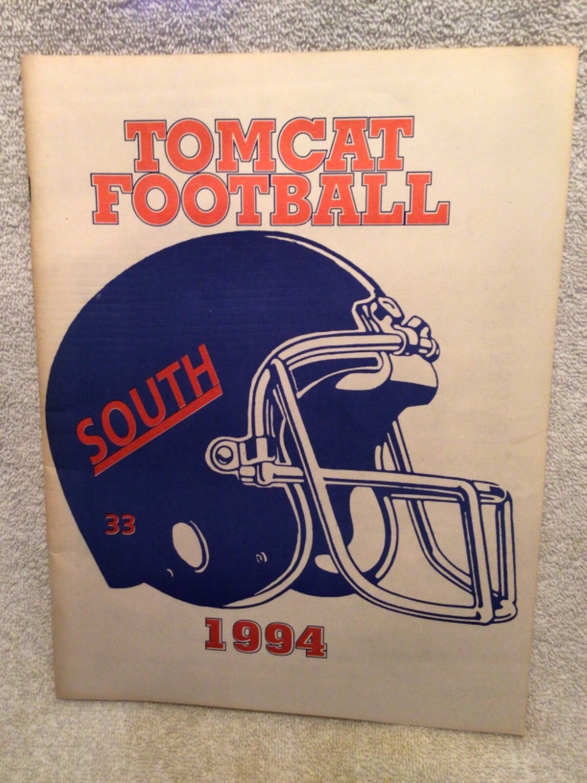 1994 High School Football Program Todd Central At South Hopkins KY Great Photos