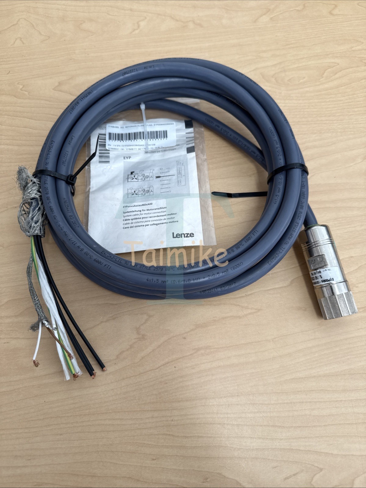 NEW! Lenze EYP0004A0038M04A00 Motor Power Cable 16001208 - 3.8m
