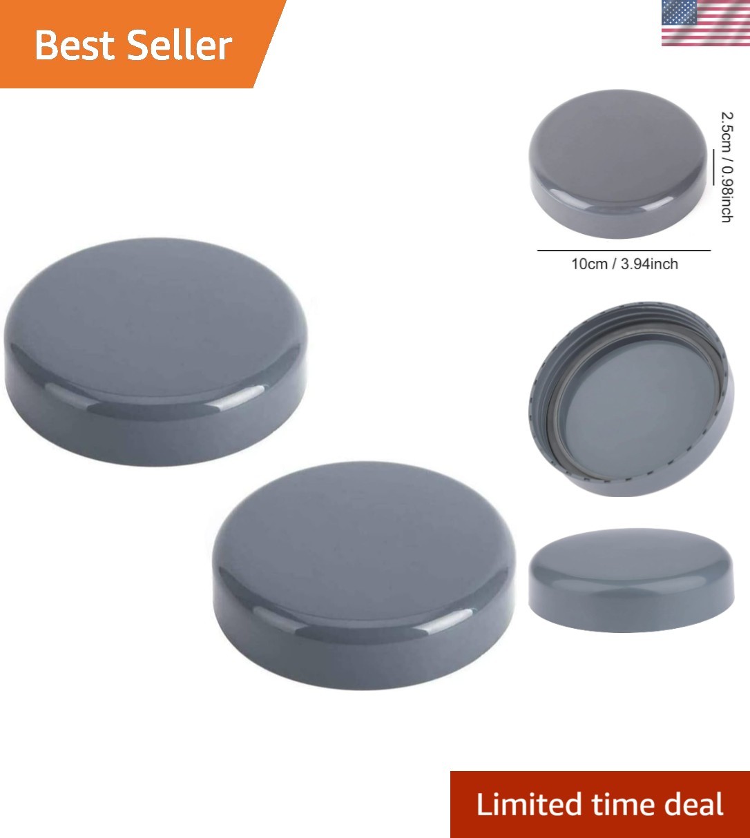 2-Pack Blender Cups 18oz 24oz 32oz – Dishwasher Safe with Flip Top Sealing Lid