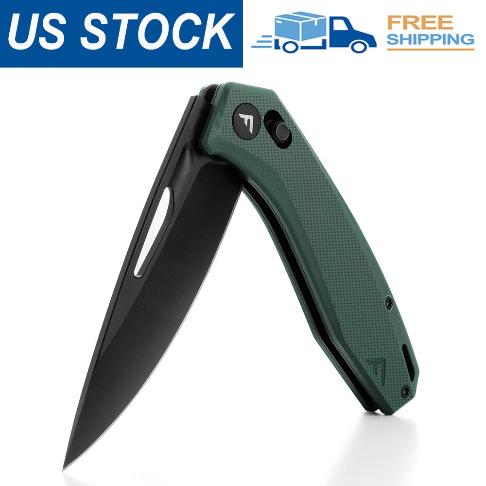Tactical Folding Pocket Knife G10 Handle Axis Lock 3.5inch D2 Steel Blade