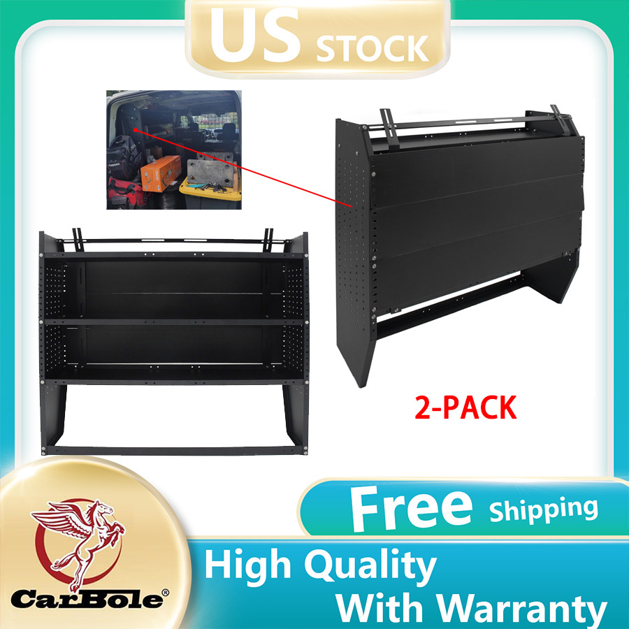 2X Van Shelving Storage for Mid/High Roof Ford Transit 52''W x 46''H x 13''D New