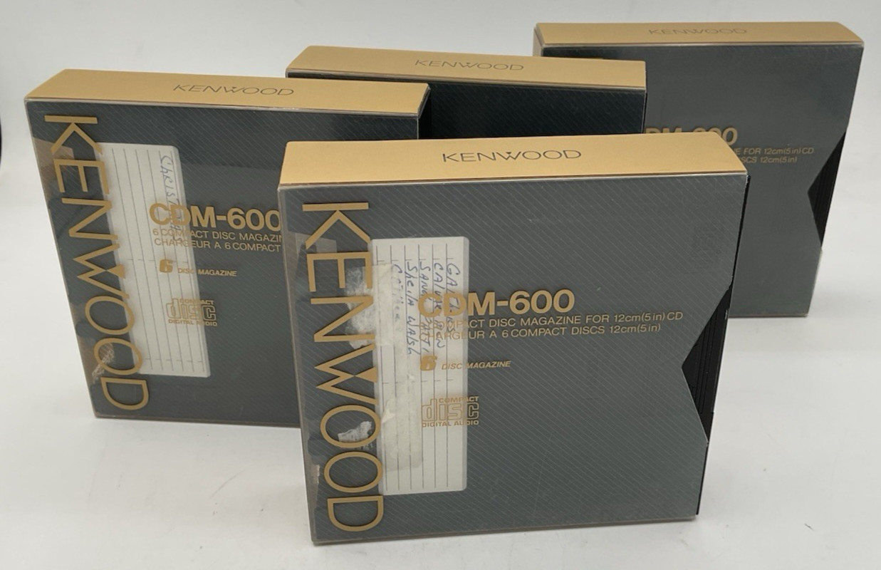 Kenwood CDM-600 6 Compact Disc Magazine Cartridge Lot Of 4 NCE Free Shipping!