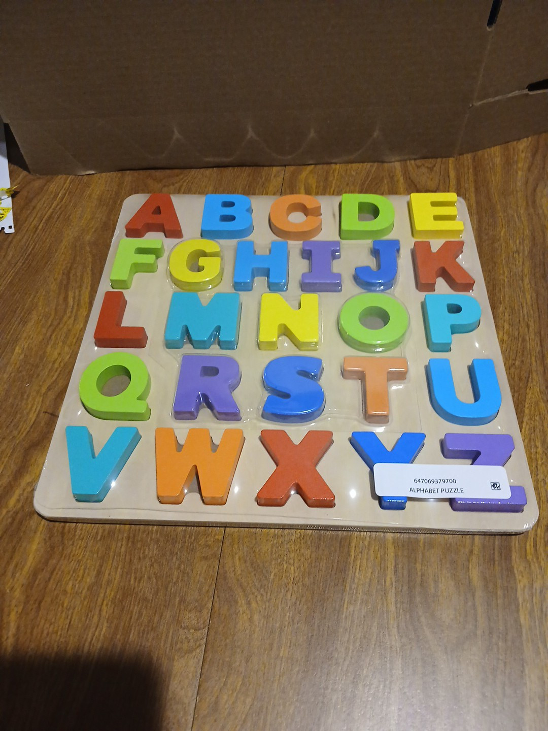 Spark Create Imagine Wooden Alphabet Puzzle, Baby and Toddler Toys for Children
