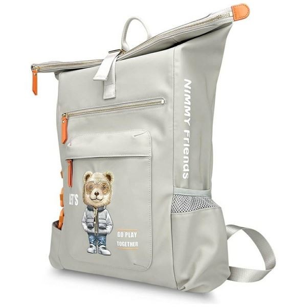 Nimmy Friends Glasses Cool Cat Laptop Backpack Grey - N-KM-DNBB-011