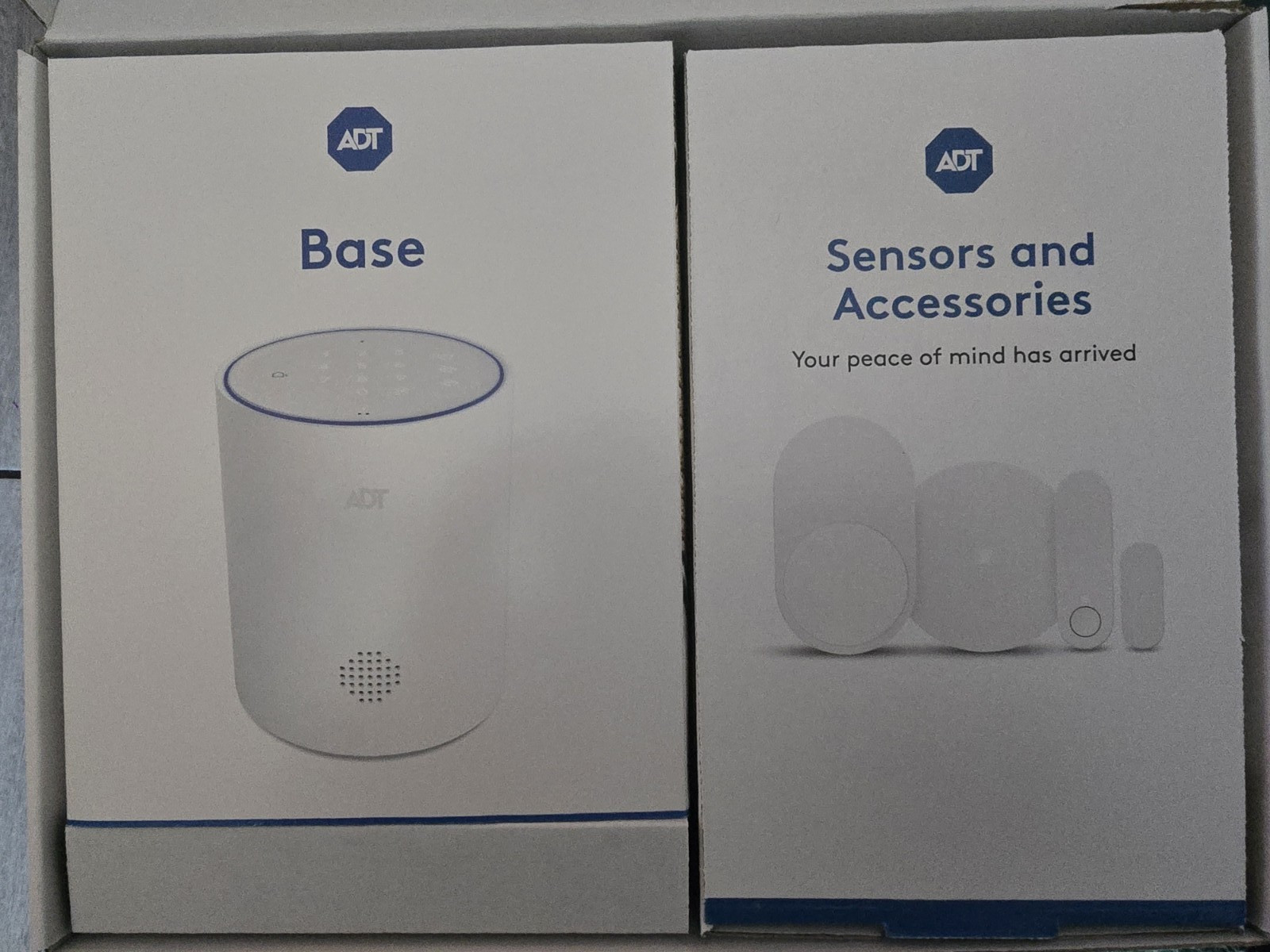 ADT Base Home Alarm System Kit w/ Base & Sensors, White