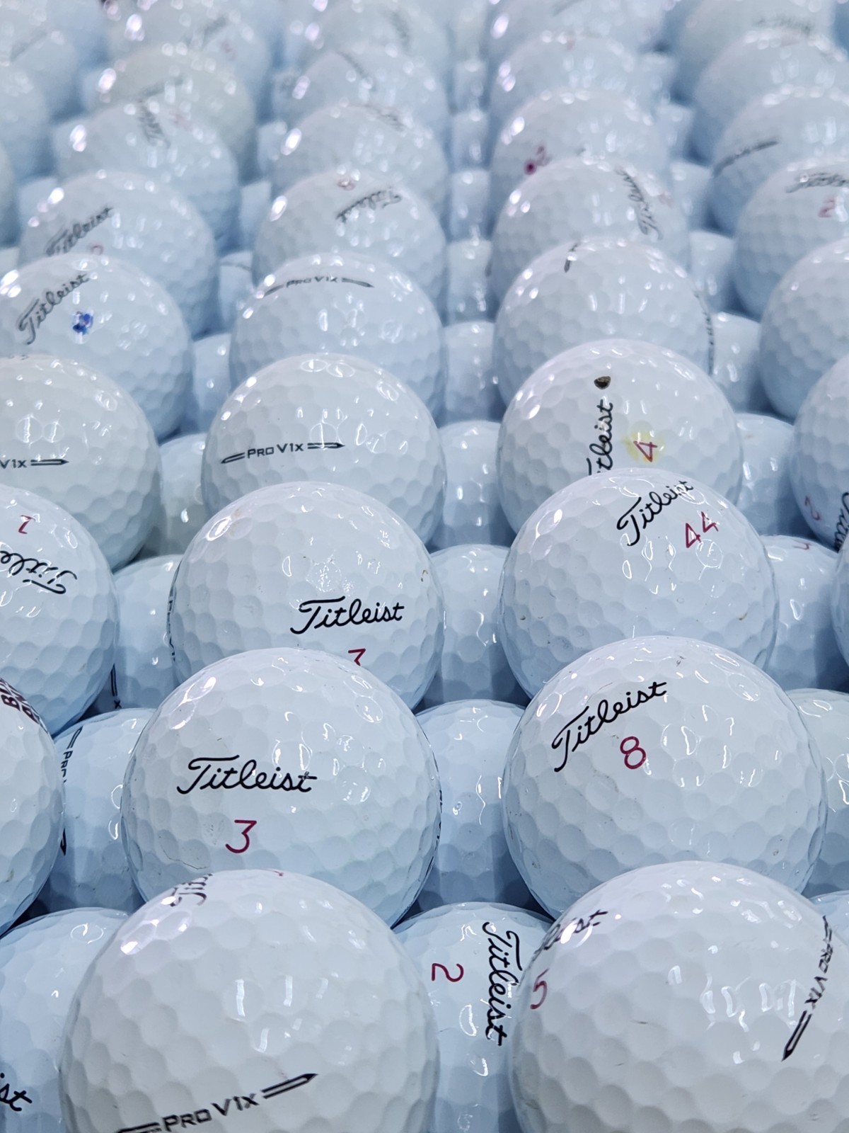 24 Near Mint AAAA White Titleist 2023 Pro V1x Used Golf Balls