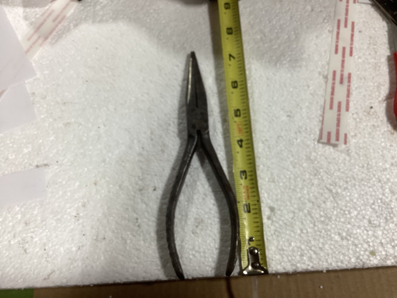 Vintage Snap On 96 Vacuum Grip Needle Nose Pliers USA 7"