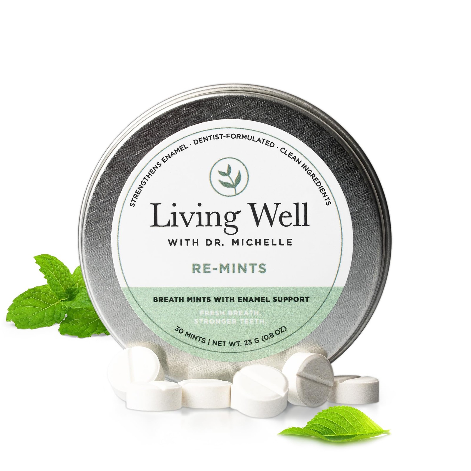 Living Well with Dr. Michelle RE-Mints – 0.03 Ounce (Pack of 30), White