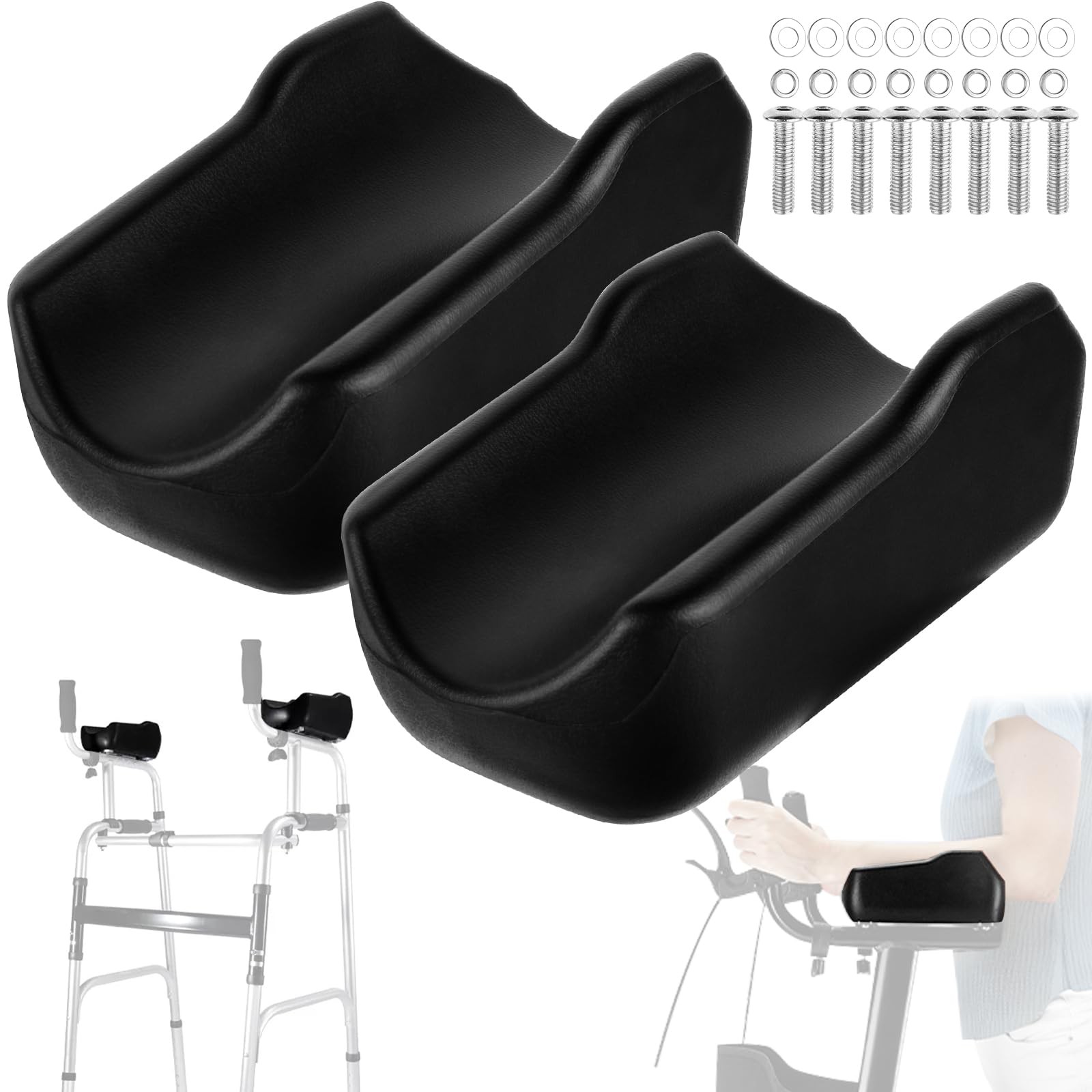Rollator Armrest Pad,Universal Replacement Armrest Pads for Upright Walker,Er...