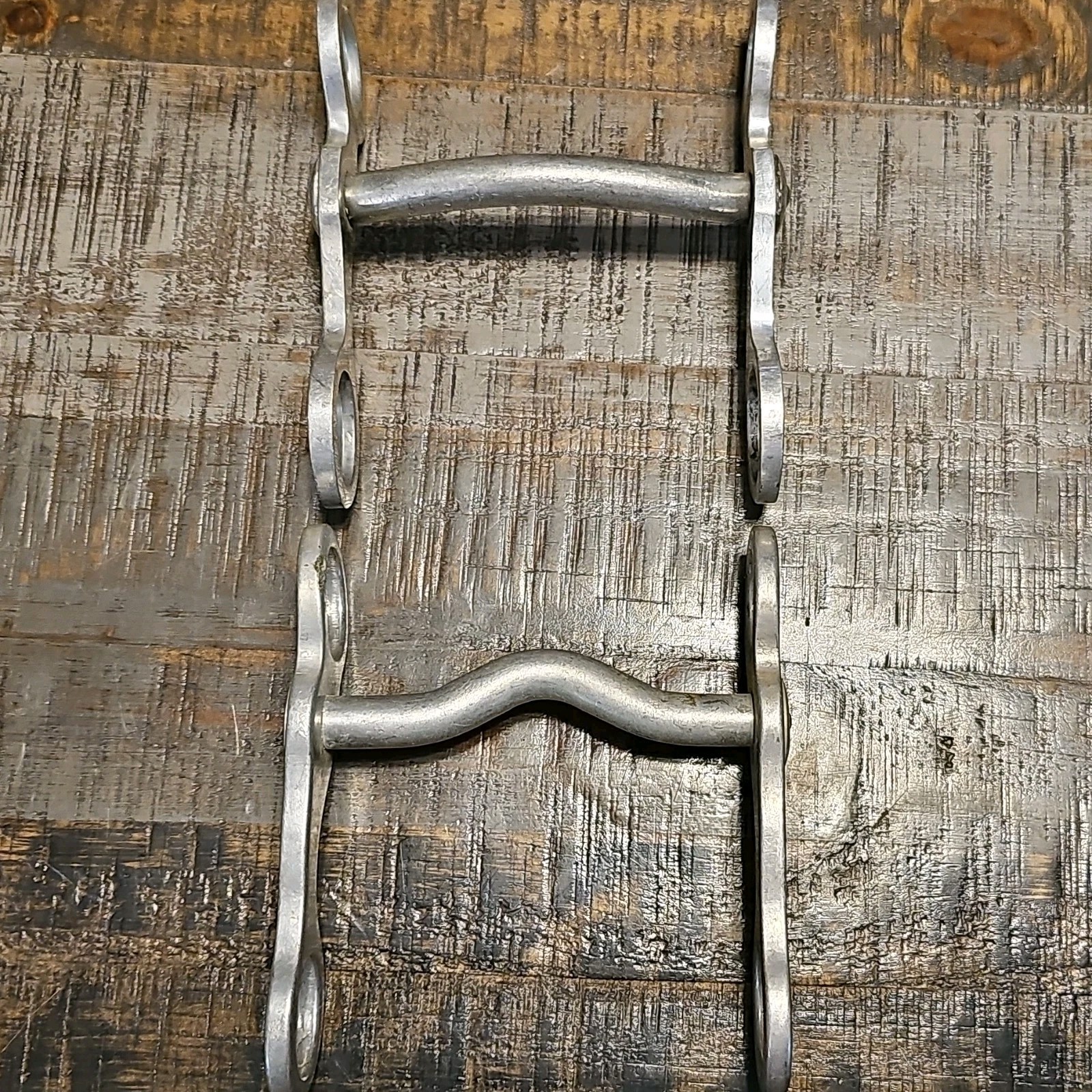 Crockett Western Aluminum Pony Snaffle Bit W/ Second Pony Bit
