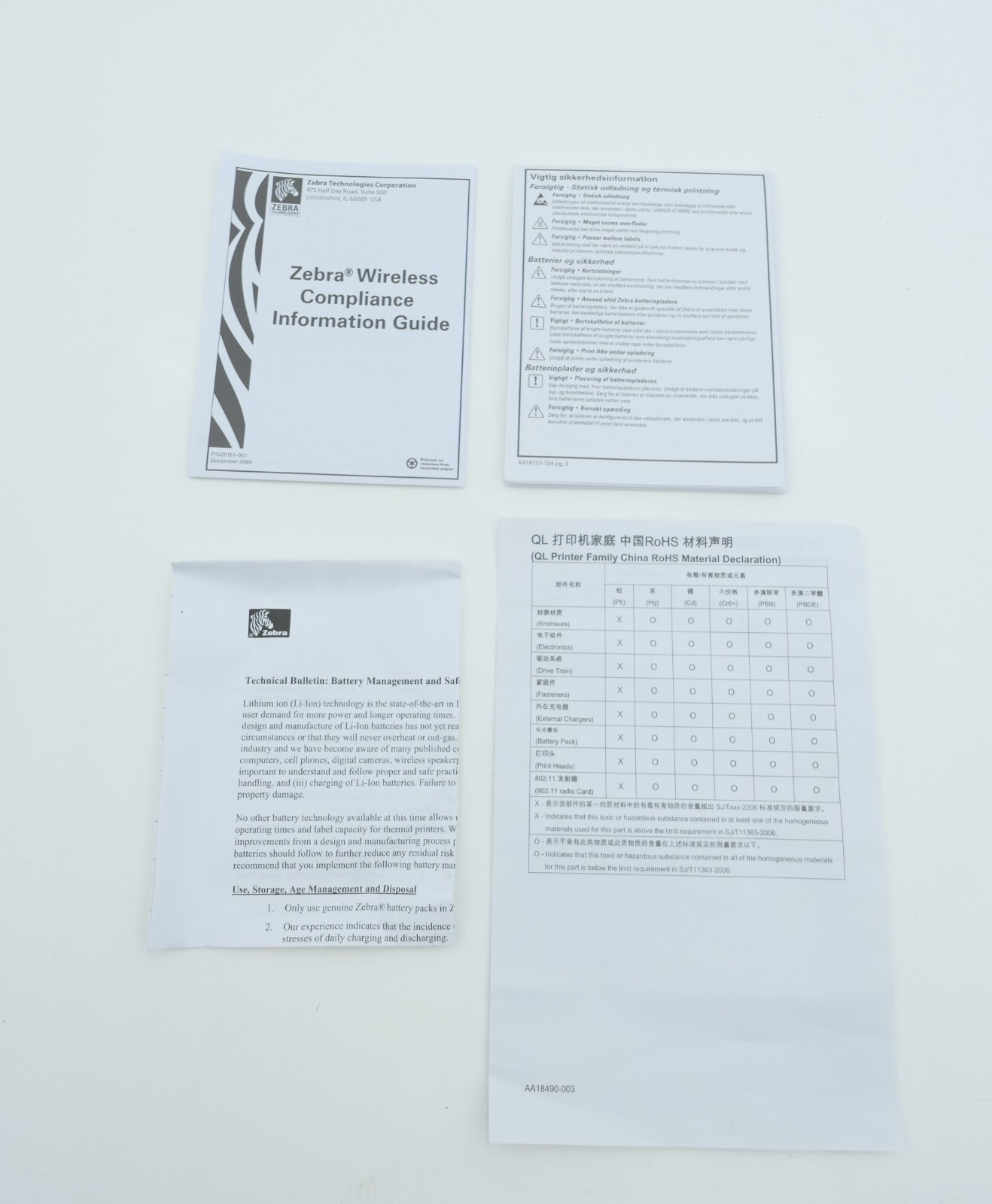 Zebra QL220 Plus Q2D-LUGA0000-00 Portable Barcode Label Wireless Printer NEW