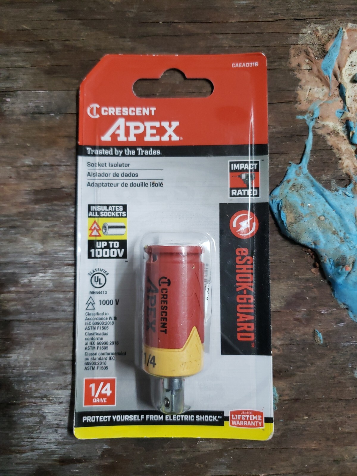 Crescent Apex Eshok-Guard Socket Isolator 1/4'' X 2''