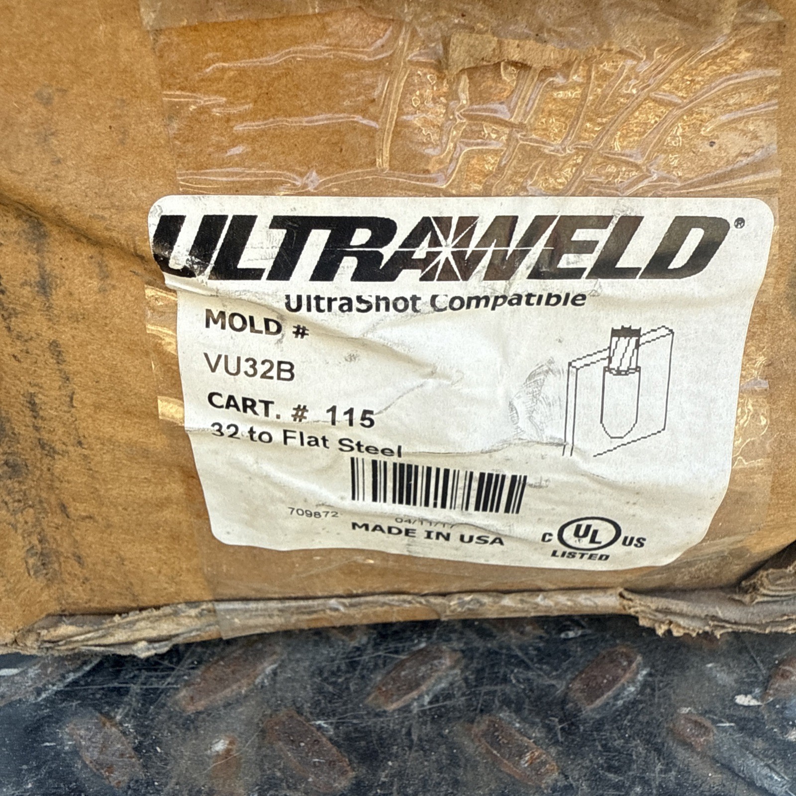 ULTRAWELD Mold # VU32B 32 to Flat Steel