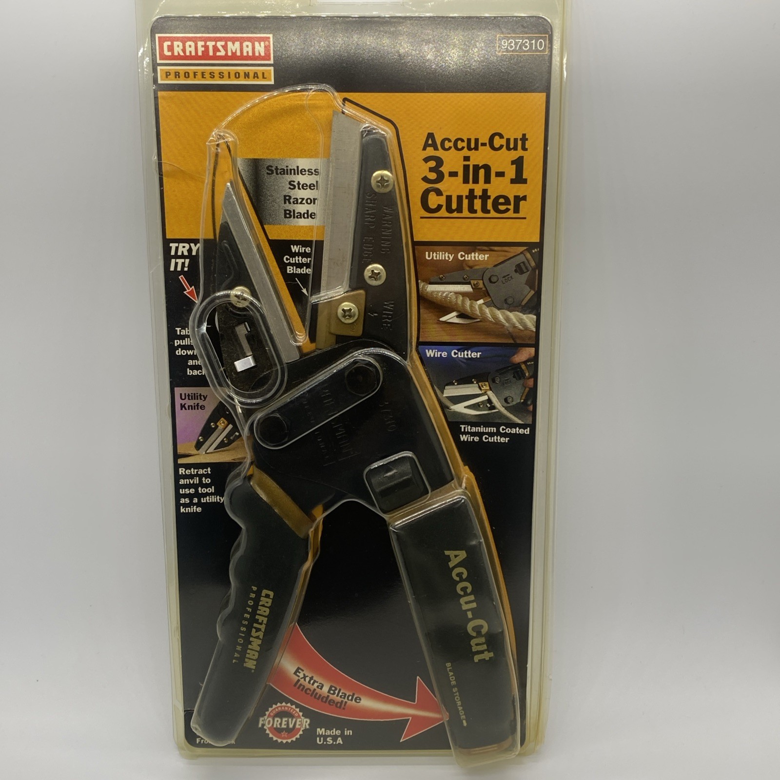 NOS Sears Craftsman Professional Accu-Cut 3 in 1 Cutting Hand Tool  37310 USA
