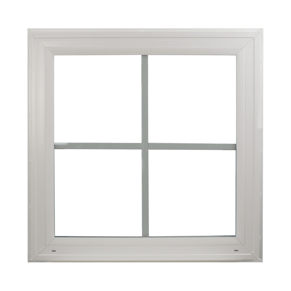 Double Pane Window 16" x 16" with Grids, Argon Filled, Low-E Glass Square Window