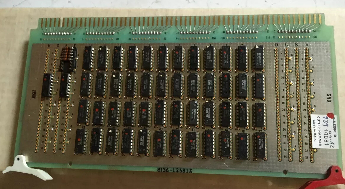 CUTLER-HAMMER D520BC10,AUGAT EATON CORPORATION PC BOARD,DG