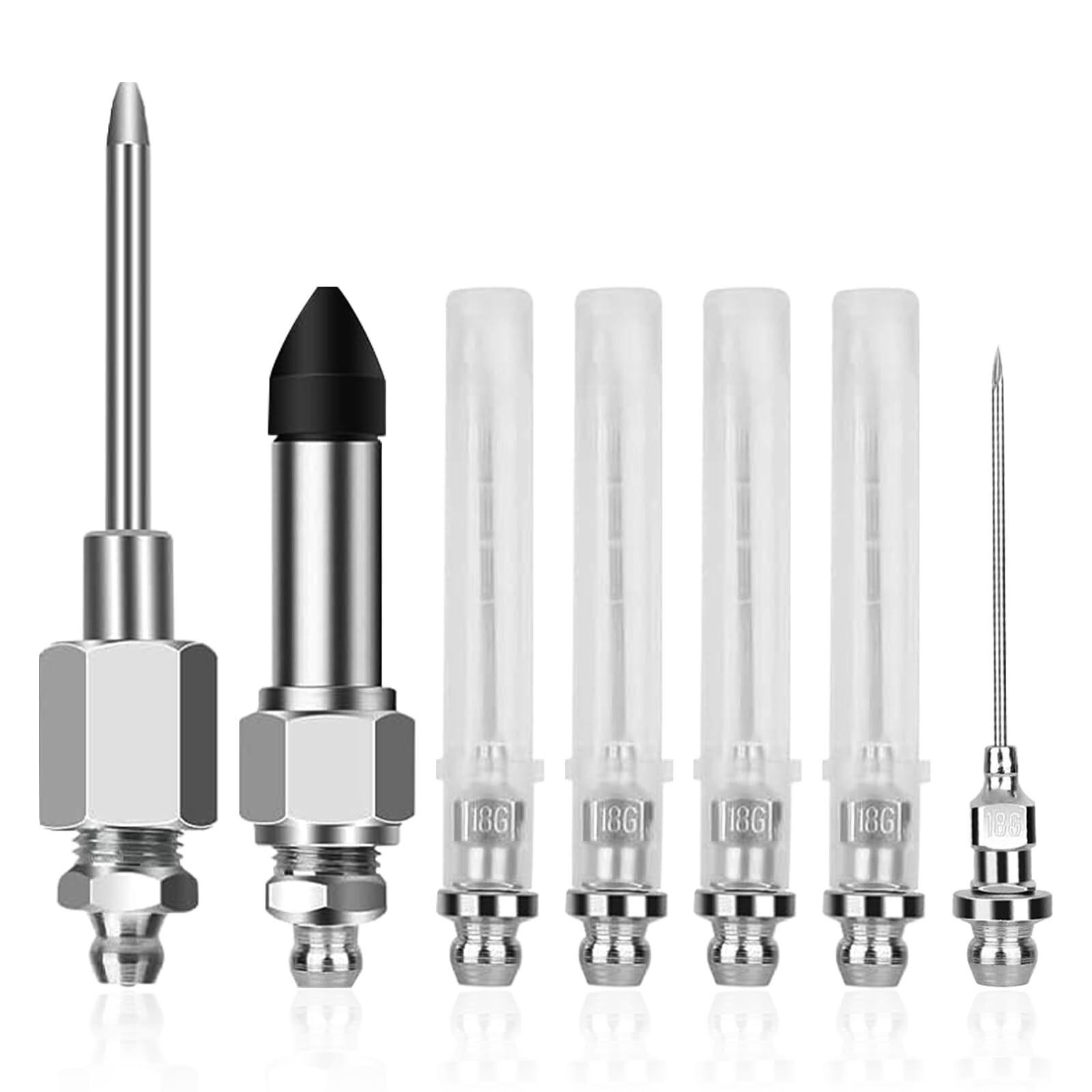 Grease Gun Needle Tip Kit 7 Pcs,bearing Needle Nozzle Fitting Injector Tool