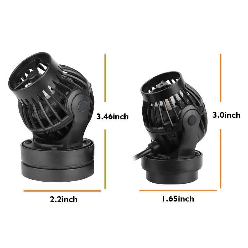 hygger Adjustable Aquarium Fish Tank Water Wave Maker Circulation 30-150 gal
