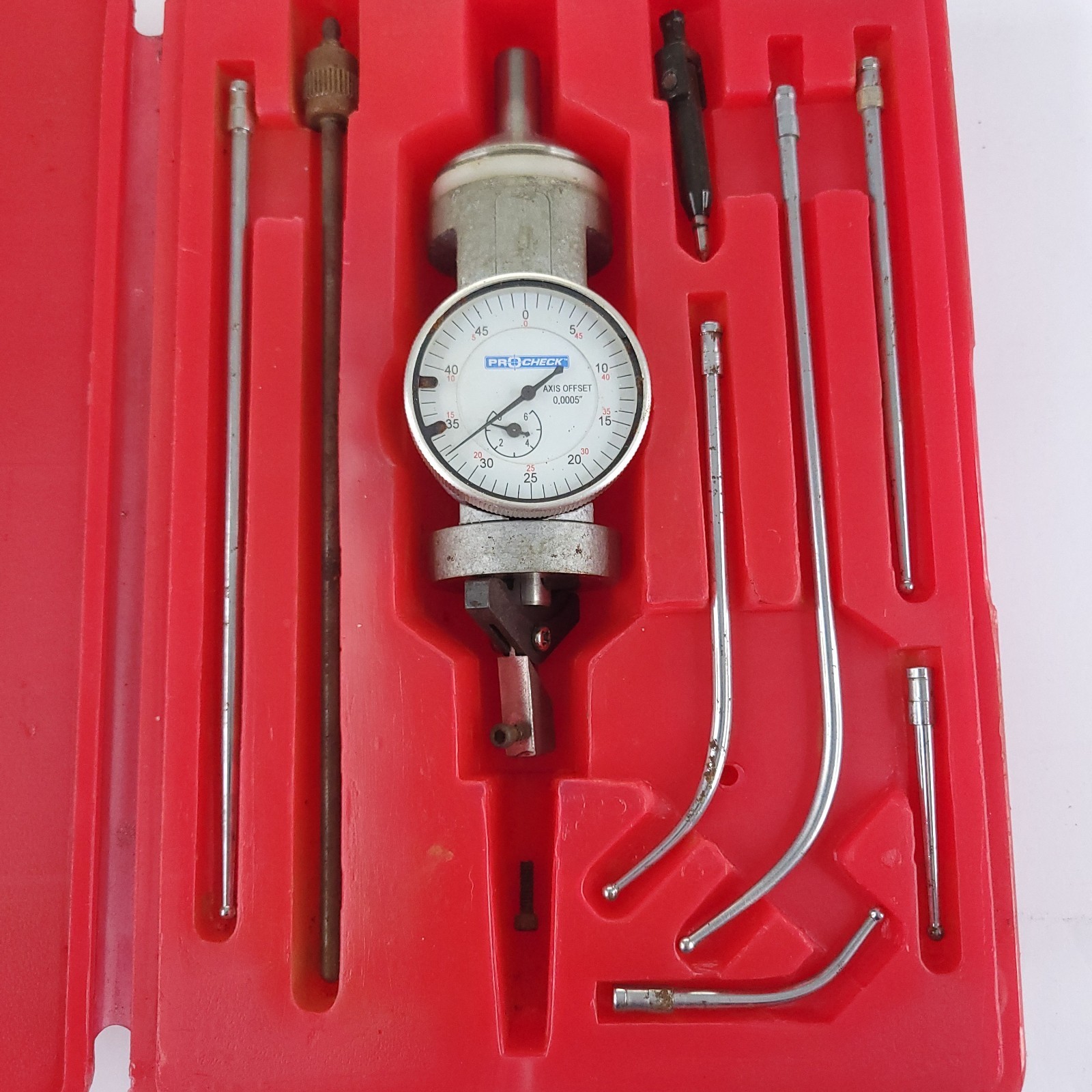 Vintage MHC Pro Check Centering Gauge with Multiple Tips in Hard Case