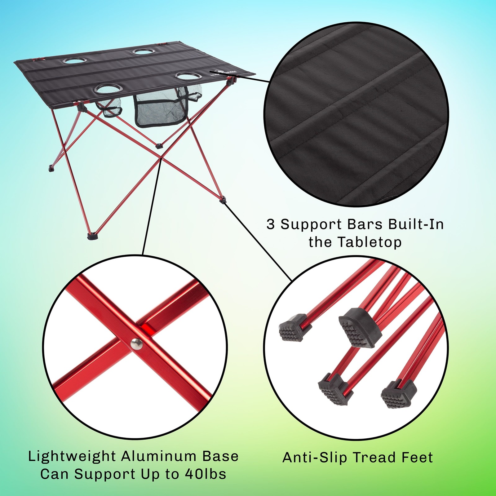 Camping Table Black