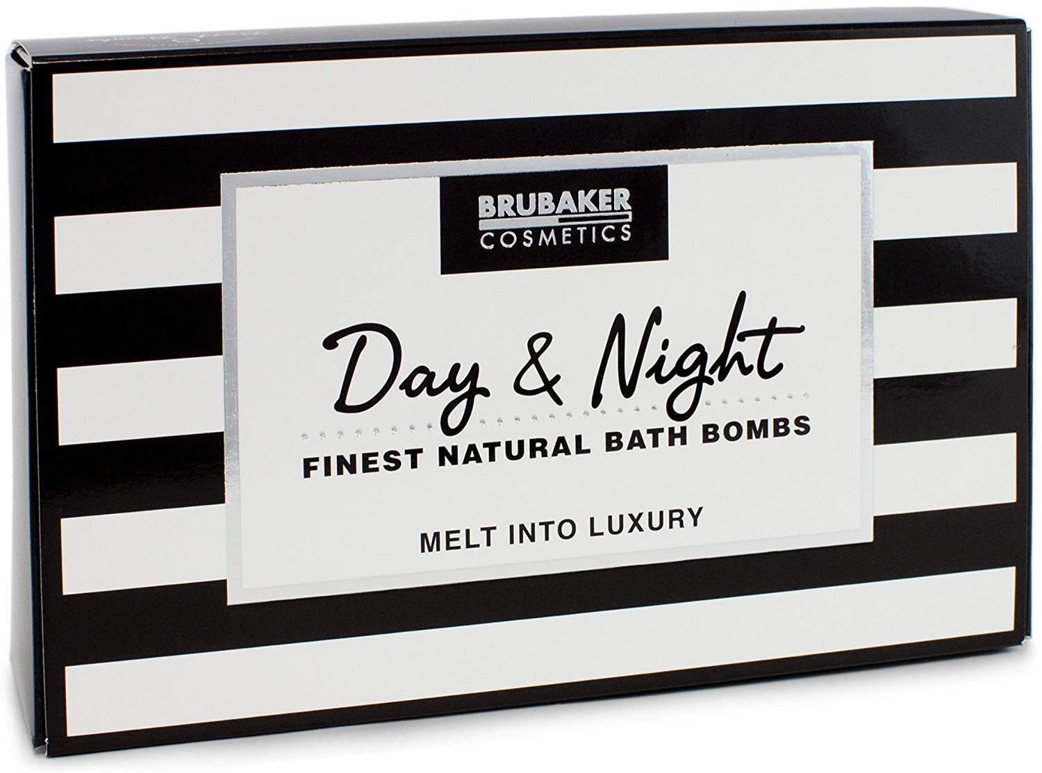 BRUBAKER 6 Handmade "Day & Night" Fizzing Bath Bombs - All Natural & Vegan