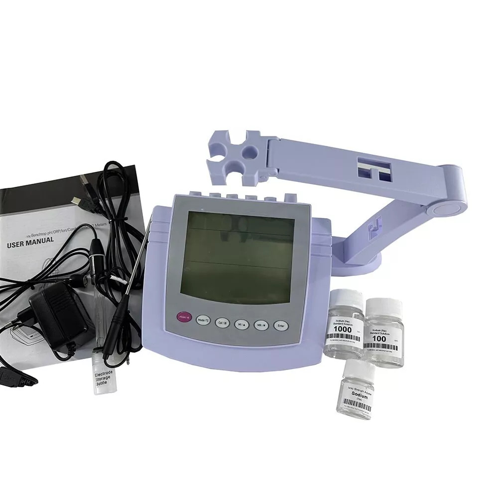 Benchtop Br Ion Meter with Standard Solution 500 Groups Data USB Interface