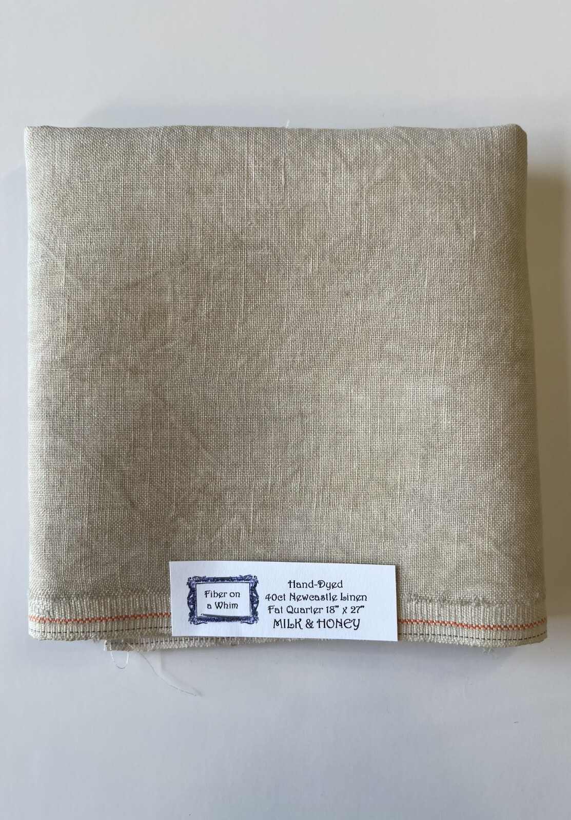 Fiber on a Whim 40 Ct Linen in Milk & Honey 18.375X26