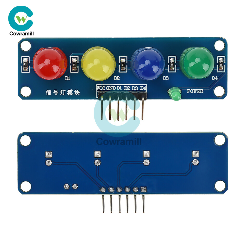 1-10Pieces 4-Colors LED Signal Light Module Traffic Light System Module DC3.3-5V