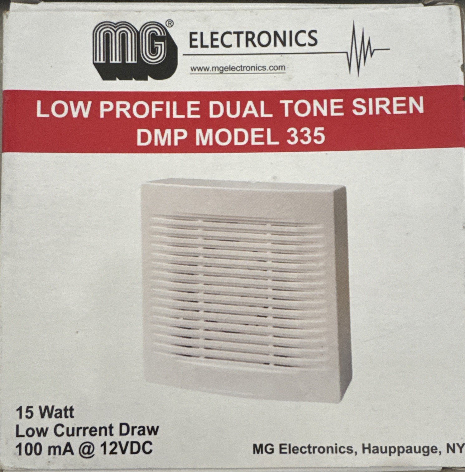 MG Electronics, Low Profile Dual Tone DMP Model 335