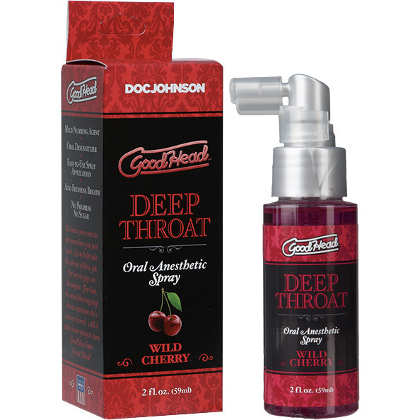 GoodHead Deep Throat Desensitizer Numbing Oral Sex Spray 2 oz - Wild Cherry