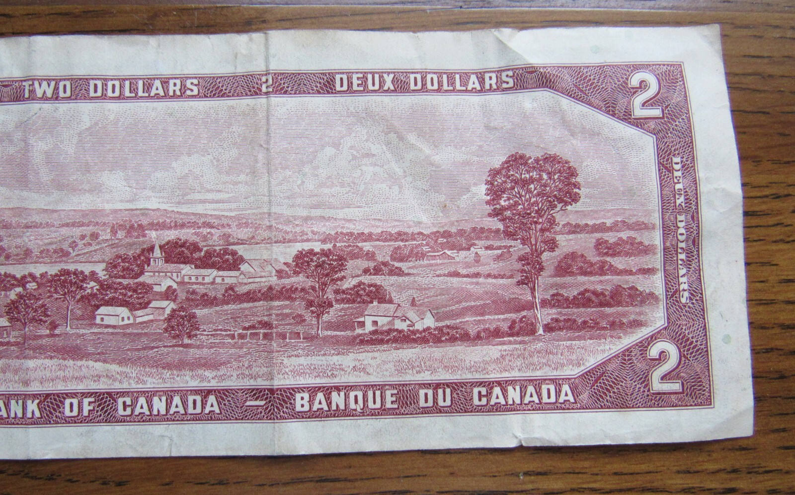 Canadian 2 Dollar Bill Ottawa 1954