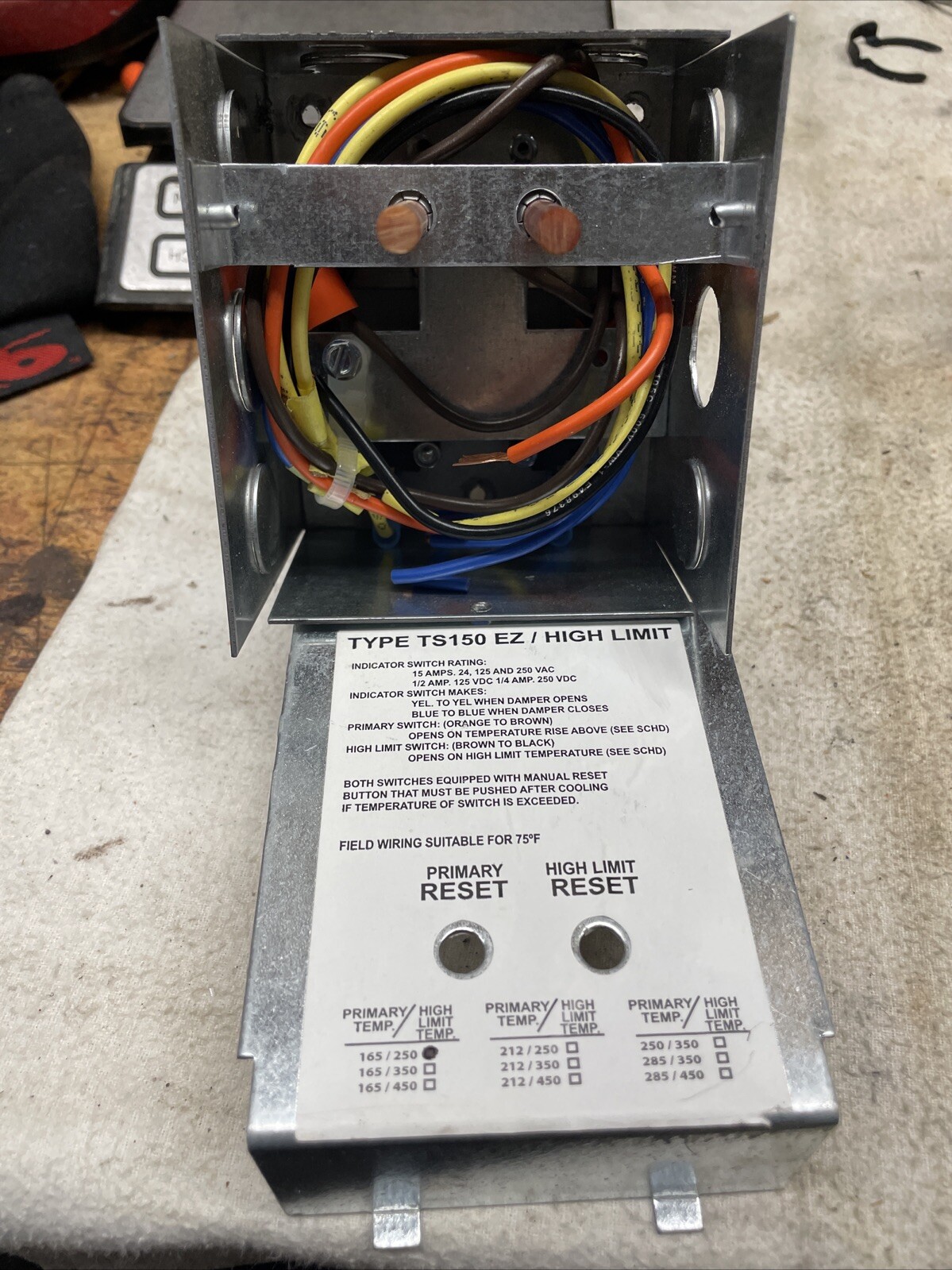 Ruskin TS150 EZ / High Limit Fire stat