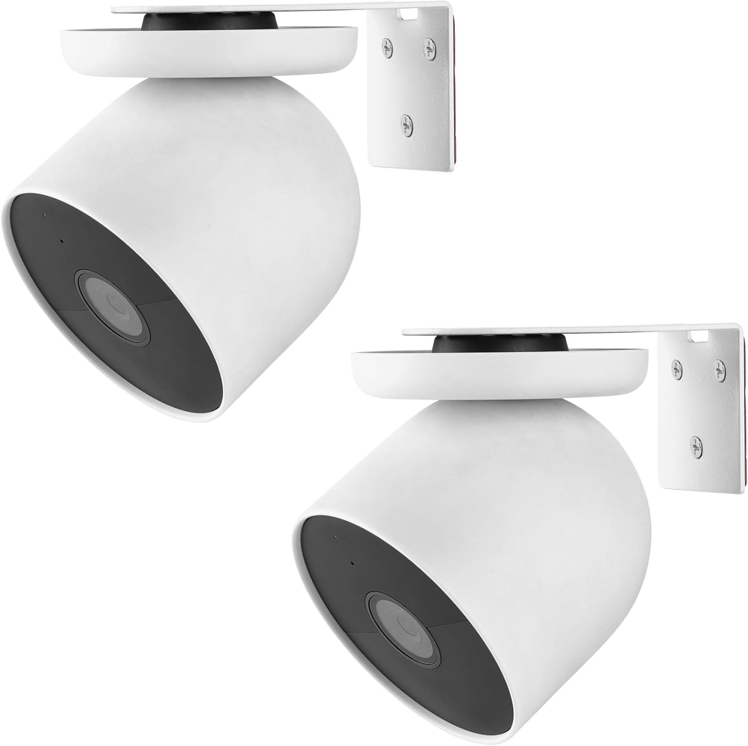 2Pack Adhesive Metal Wall Mount Bracket Compatible with Google Nest Cam Outdoor