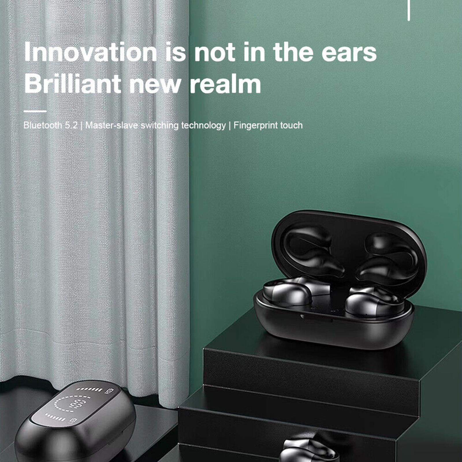 Bone Conduction Earbuds Wireless Bluetooth 5.2 Headphone HiFi Stereo Headset