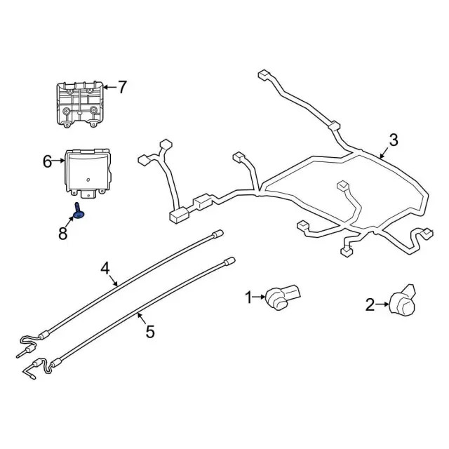 Genuine Ford Blind Spot Detection System Warning Sensor Bolt W505563-S437