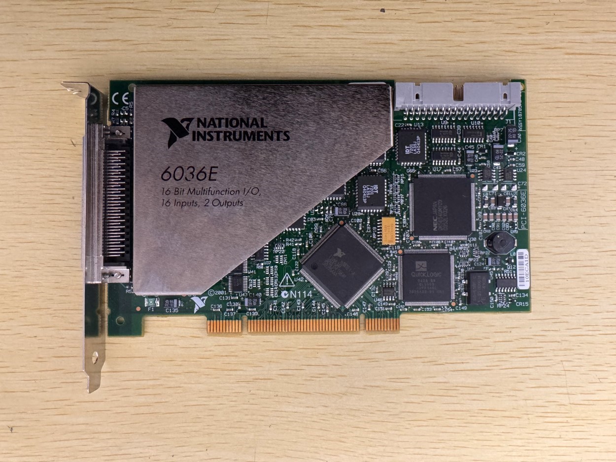 National Instruments 6036E 16 Bit Multifunction I/O PCI-6036E Controller Card