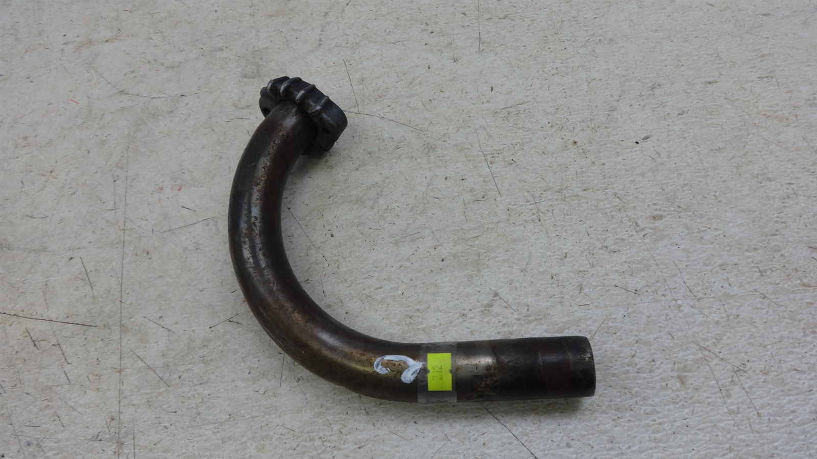 1966 bridgestone bs175 dual twin S712~ exhaust header pipe w clamp 2