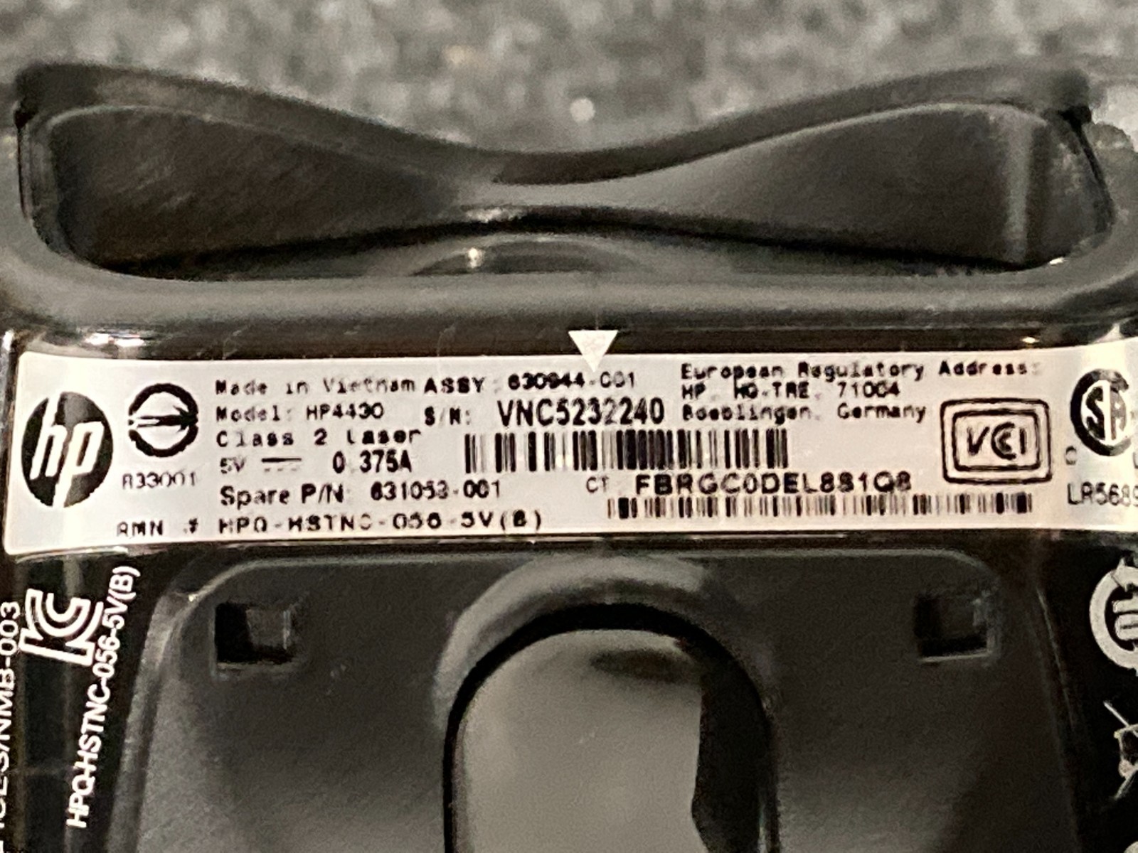 HP HP4430 Handheld Barcode Scanner (Unit Only)
