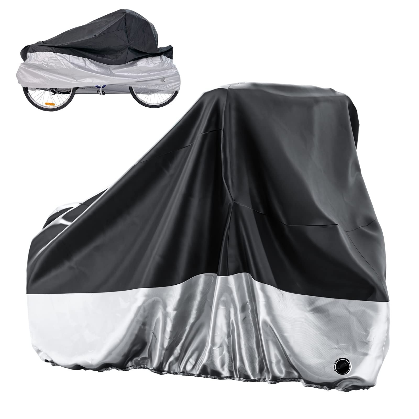 MOPHOTO Adult Tricycle Cover for Outdoor Storage, Waterproof Bike Cover for A...