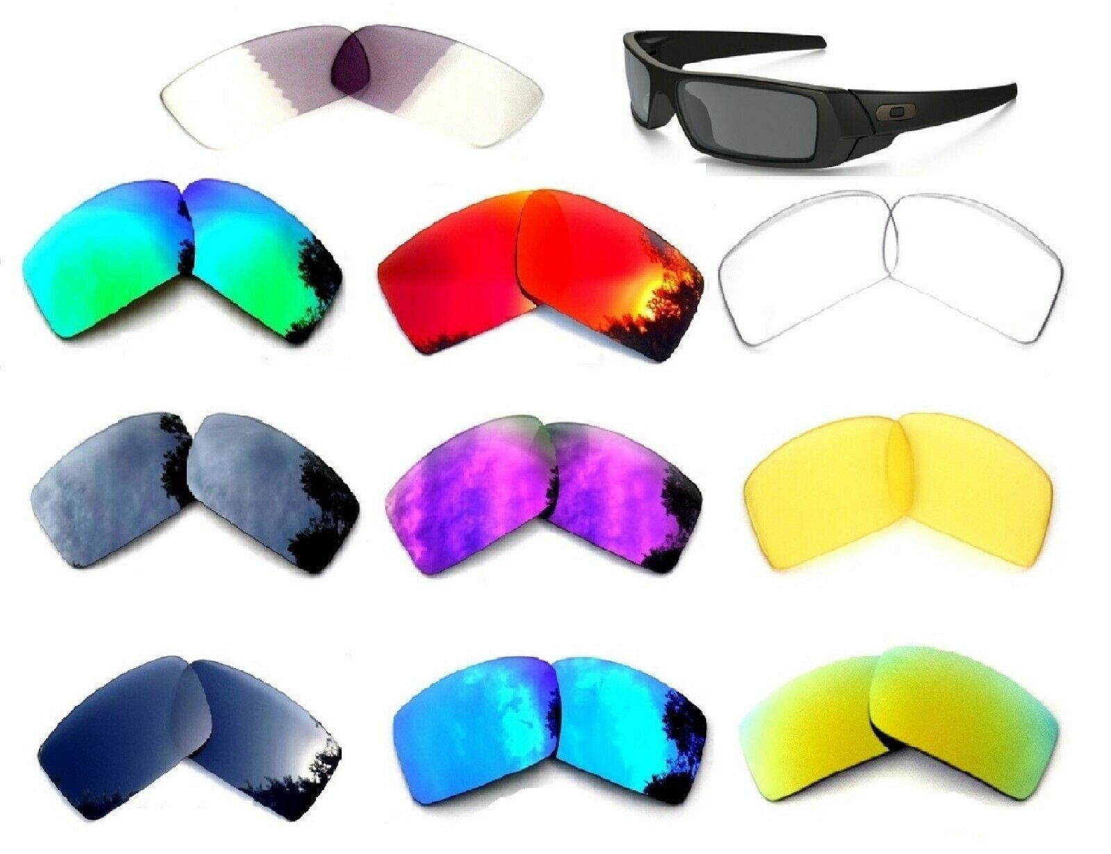 Galaxy Replacement Lenses For Oakley Gascan OO9014 Sunglasses Multi-Color 1