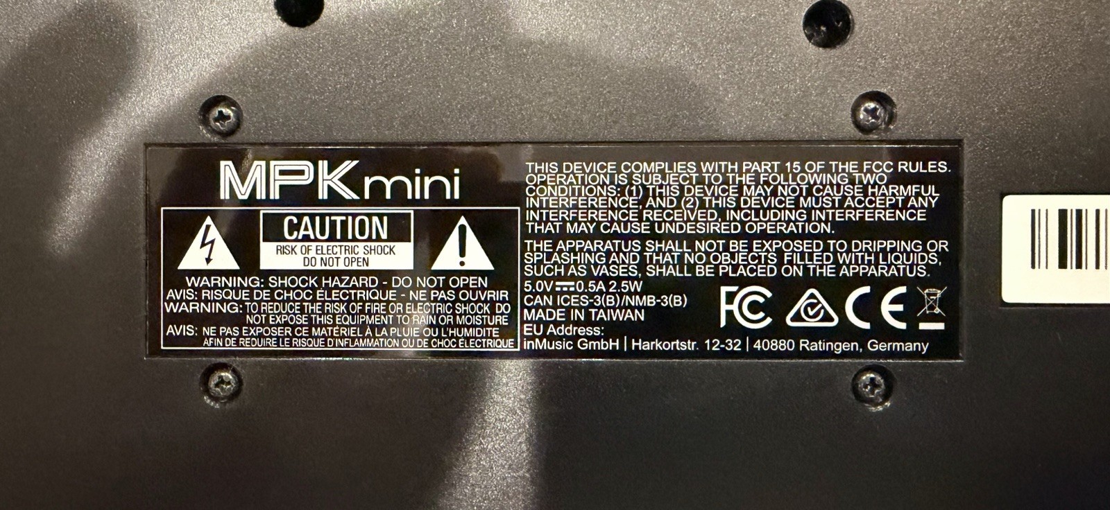 Akai MPK Mini MIDI Controller Special Edition Black With Case