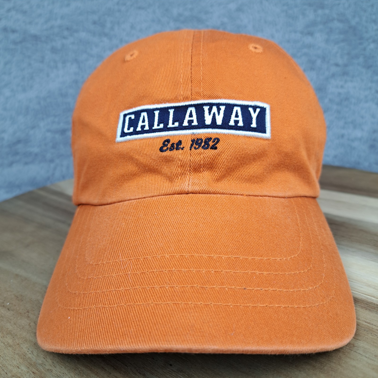 Callaway Hat Cap Strap Back Orange Blue Golf Golfing Adjustable Mens