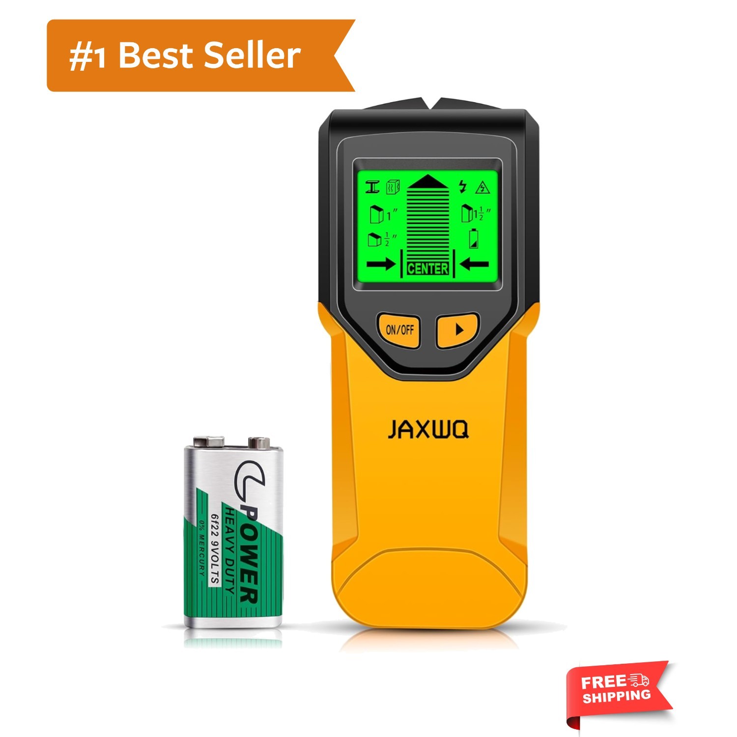 Stud Finder Wall Scanner - 5 in 1 Stud Finder Tool w/Smart Chip and HD LCD Di...