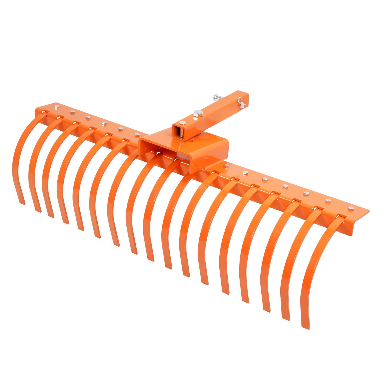 For 2" Receiver Tractor 48" Landscape Rake Pine Straw Rake Rock Rake ATV UTV