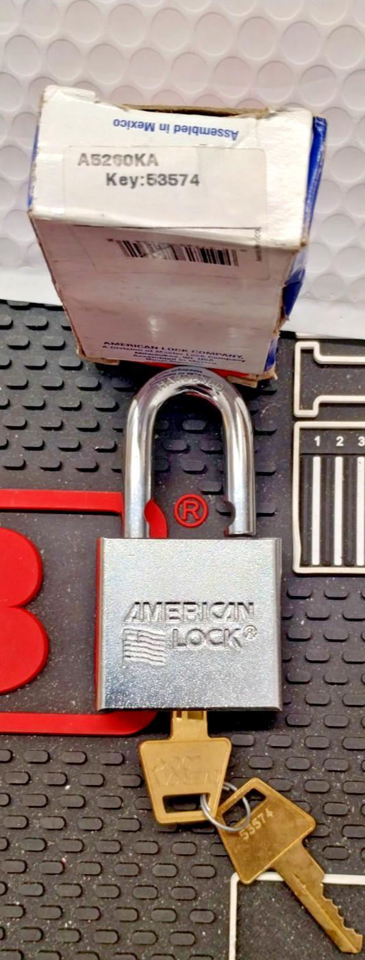 AMERICAN LOCK A5260KA 2In Heavy Duty Solid Steel