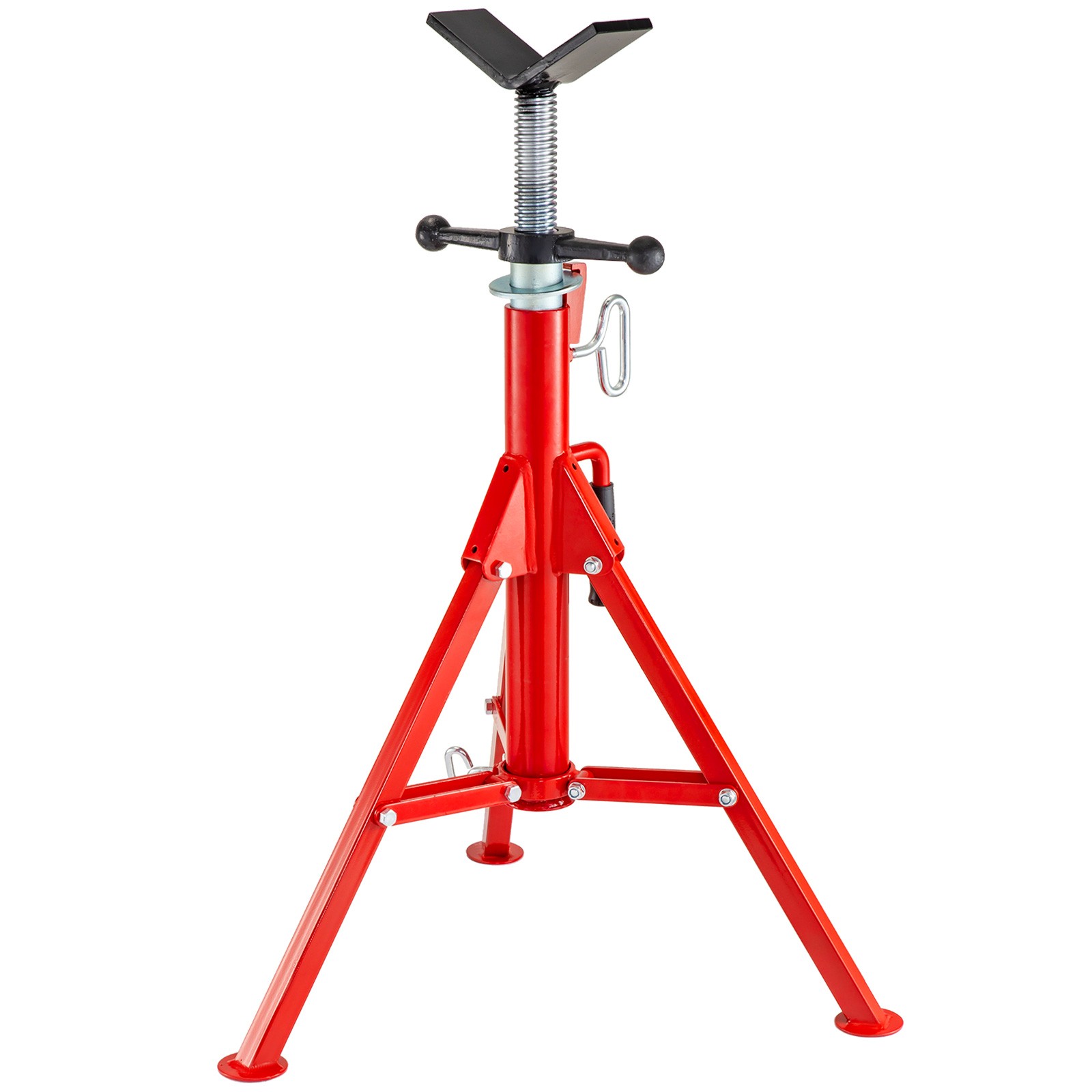 Uimoso V-Head Pipe Stand Folding Stand 28"-52" Height 12" Pipe 2500Lb Steel