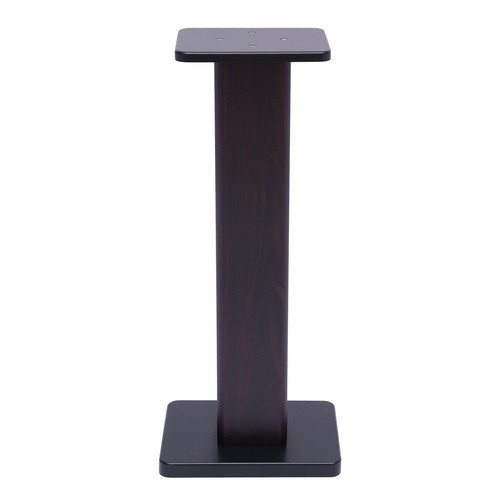 28" Inch Pair Bookshelf Speaker Stands Surround Sound Home Theater Black Walnut