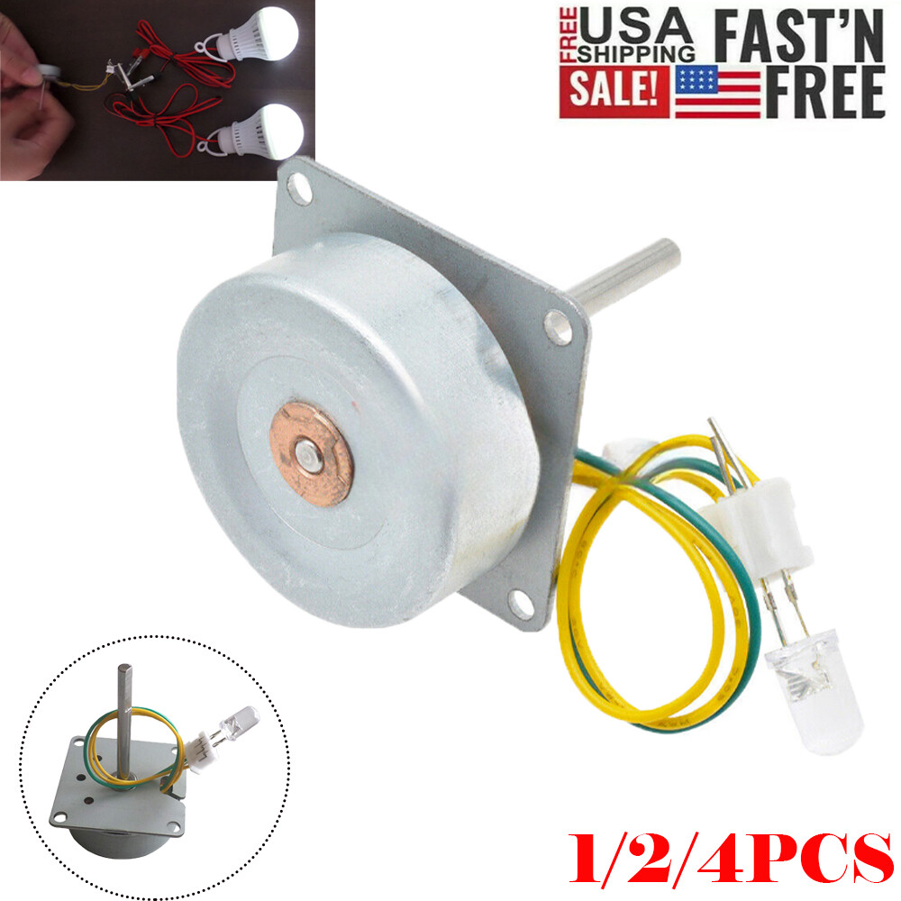 DIY AC 3 Phase Micro Brushless Generator Mini Wind Hand Motor 3-24V 1/2/4PCS